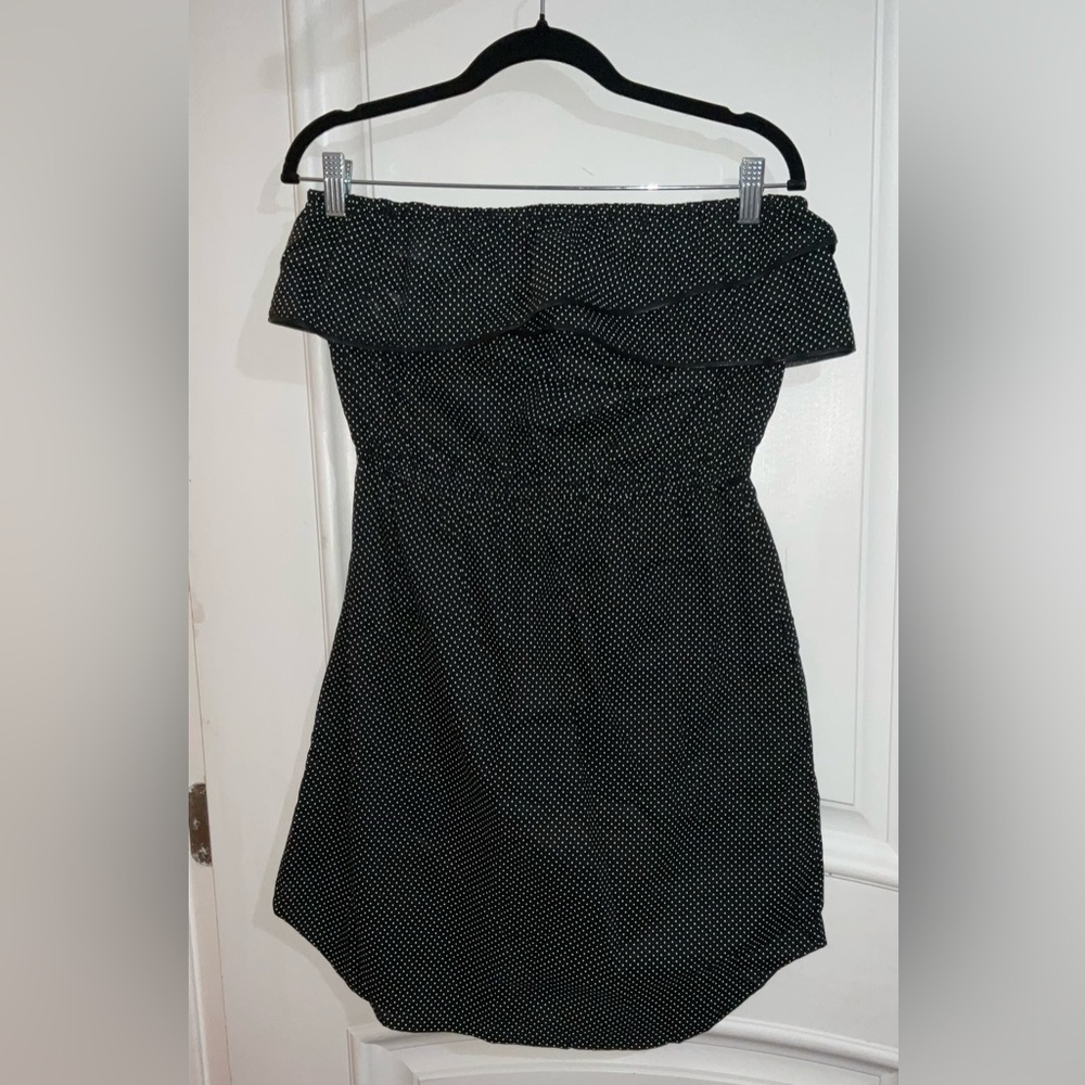 Roxy Polka Dot Strapless Dress size L